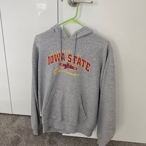 Iowa state size large Gray hooded sweatshirt